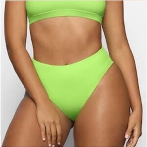 SKIMS Swim Neon Green Women's Swimwear bottoms bikini